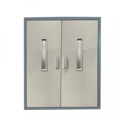 Zowee elevator double opening door elevator semi automatic doors painted manual door