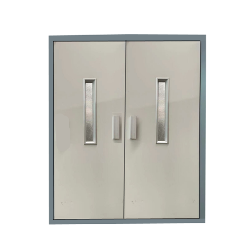Zowee elevator double opening door elevator semi automatic doors painted manual door